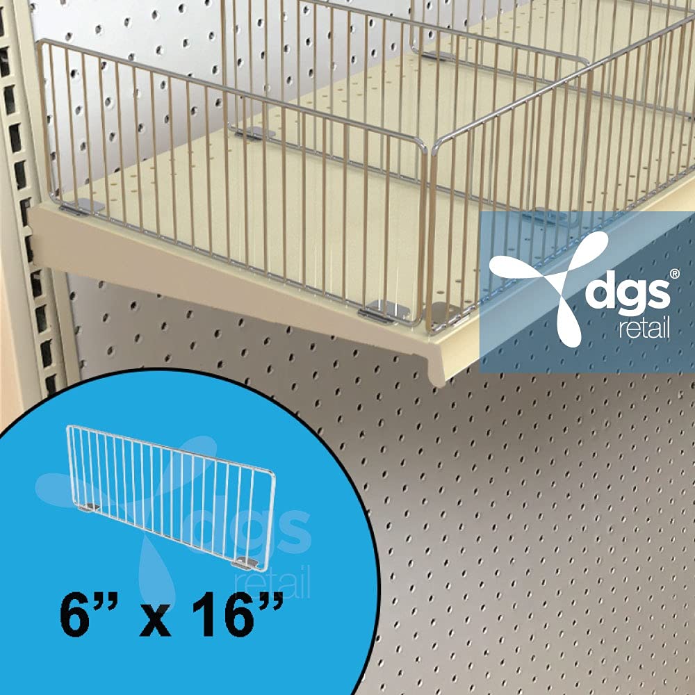 Amazon.com: Wire Shelf Divider for 16"D Lozier & Madix Gondola Shelves Wire  Shelving, Chrome 6"H : Industrial & Scientific
