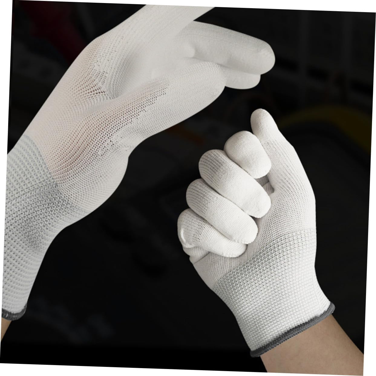 48 Paires Anti-statiques Nylon avec Revêtement PU Protection Thermique et Antidérapants Lot pour Travaux de Précision Industrielle