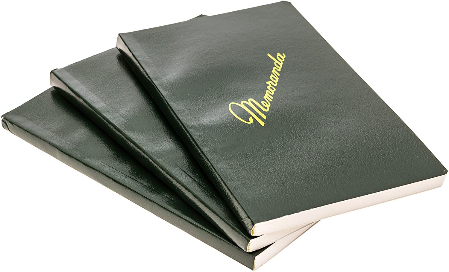 Buy Green Memorandum Book/ Memo Book, 33/8" x 51/2", Dark Green, Side