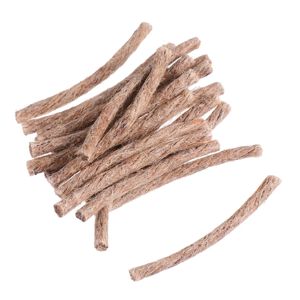 LIOOBO 20pcs Rope Camping Fire Starters Wick for Outdoor Use Weather Resistant Present for Campers Quick Fire Starting