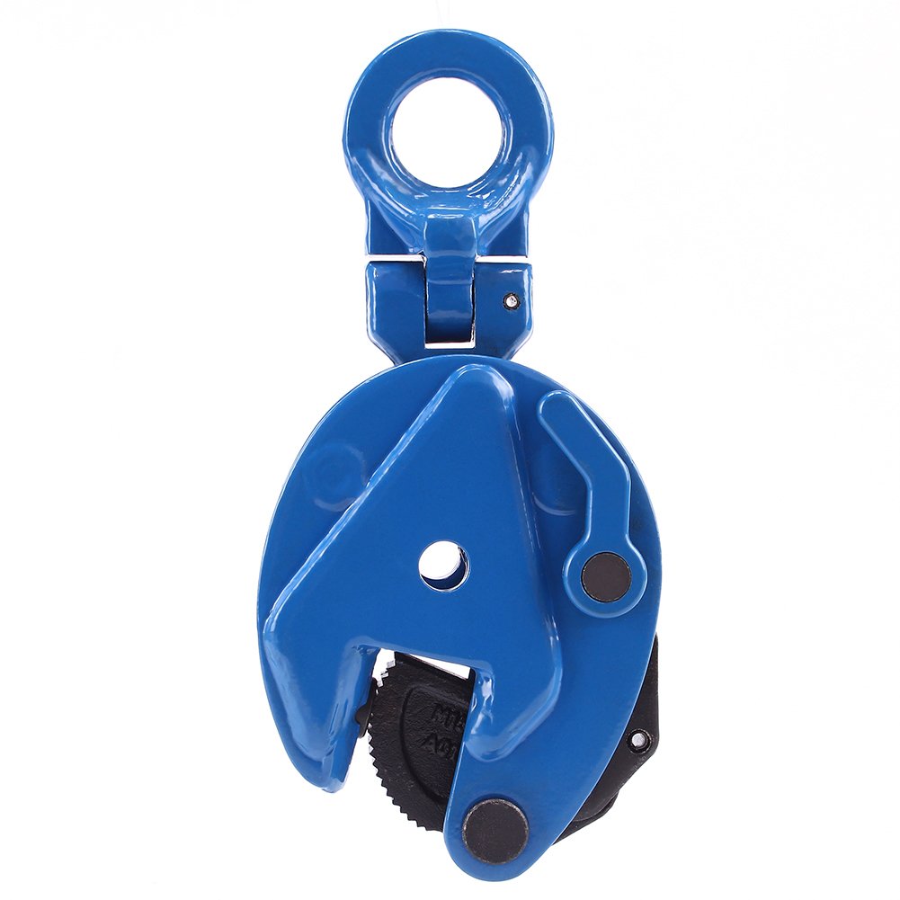 Vertical Plate Clamp, 1760lbs Plate Lifting Clamp,0.8T，Jaw Opening up to 0.6 inch, for Lifting and Transporting