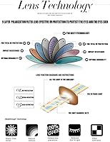Vista 6 de COOLSOME Gafas de sol polarizadas flexibles con protección UV para niños y niñas de 3 a 10 años con correa