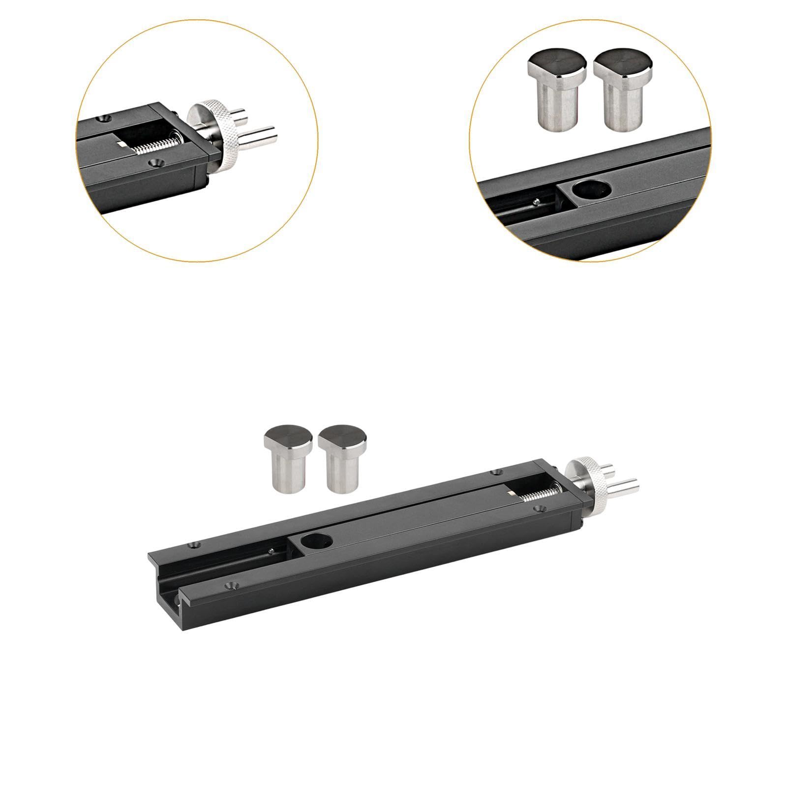 3 Piezas Workbench Tail Vise de Banco Cola de Banco Portátil de Instalación Rápida de Aleación de Aluminio Adecuada para Carpinteros y