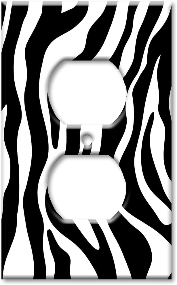 Zebra Print Switch Plate - Double Toggle