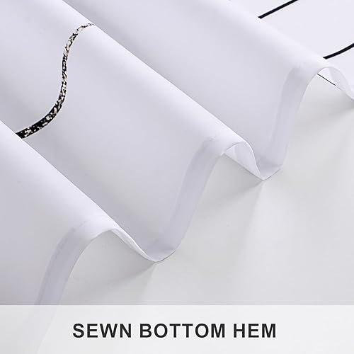 Miniatura 9 de BESBESME Juego de cortinas de ducha bohemias de mediados de siglo, tela impermeable para decoración de bañera, baño, moderna, lavable a máquina, con