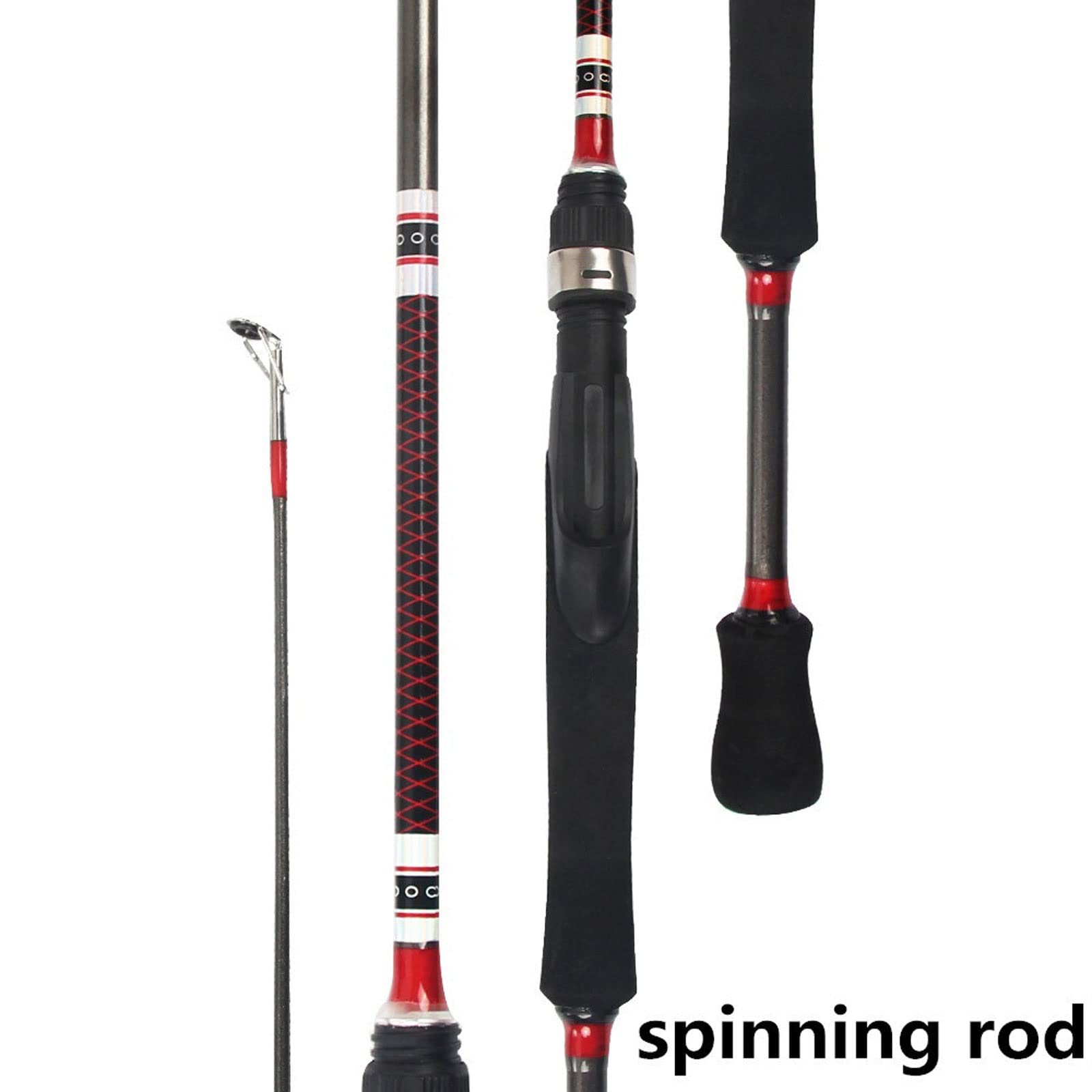 JINGYAN Wędki New Spinning Rod 1.8m 3-21g Weight Ultralight Rods 6-15LB Line Ultra Light Fishing