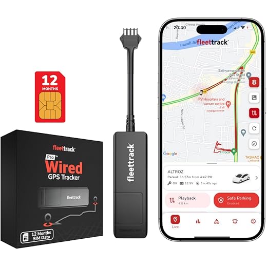 Fleettrack Pro Wired GPS Tracker with 12 Months SIM