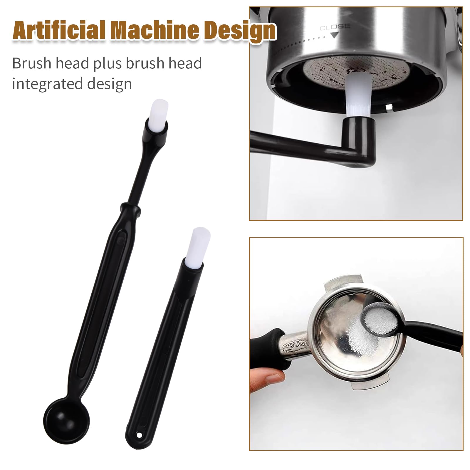Set 5 Spazzole Per Pulizia Macchina Caffè - Kit Completo Per Barista - Foto 12