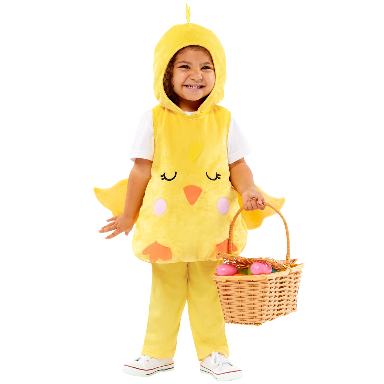 amscan 9914656 Kids Easter Chick Plush Tabard Fancy Dress Costume Age: 2-3 years