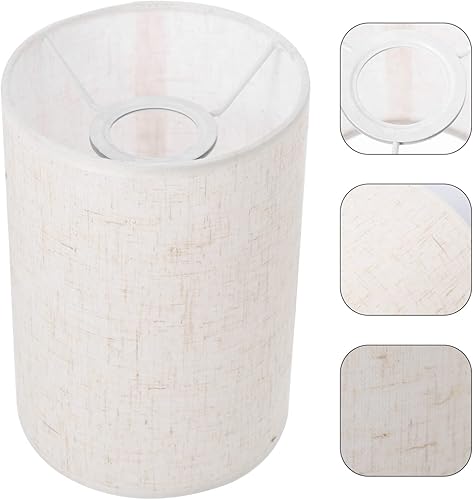 Miniatura 8 de Pantalla de lámpara cilíndrica de tambor pequeño, pantalla de lino, tela de tambor, pantalla de arpillera, pantalla de tela, pantalla de lámpara,