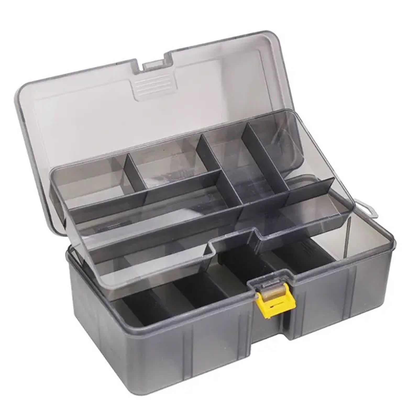 Cassetta Attrezzi Vuota Scatola piccola portatile Scatola di immagazzinaggio multiuso Scatola degli attrezzi Scatola a doppio strato Scatola di assortimento di stoccaggio Scatola for piccole parti