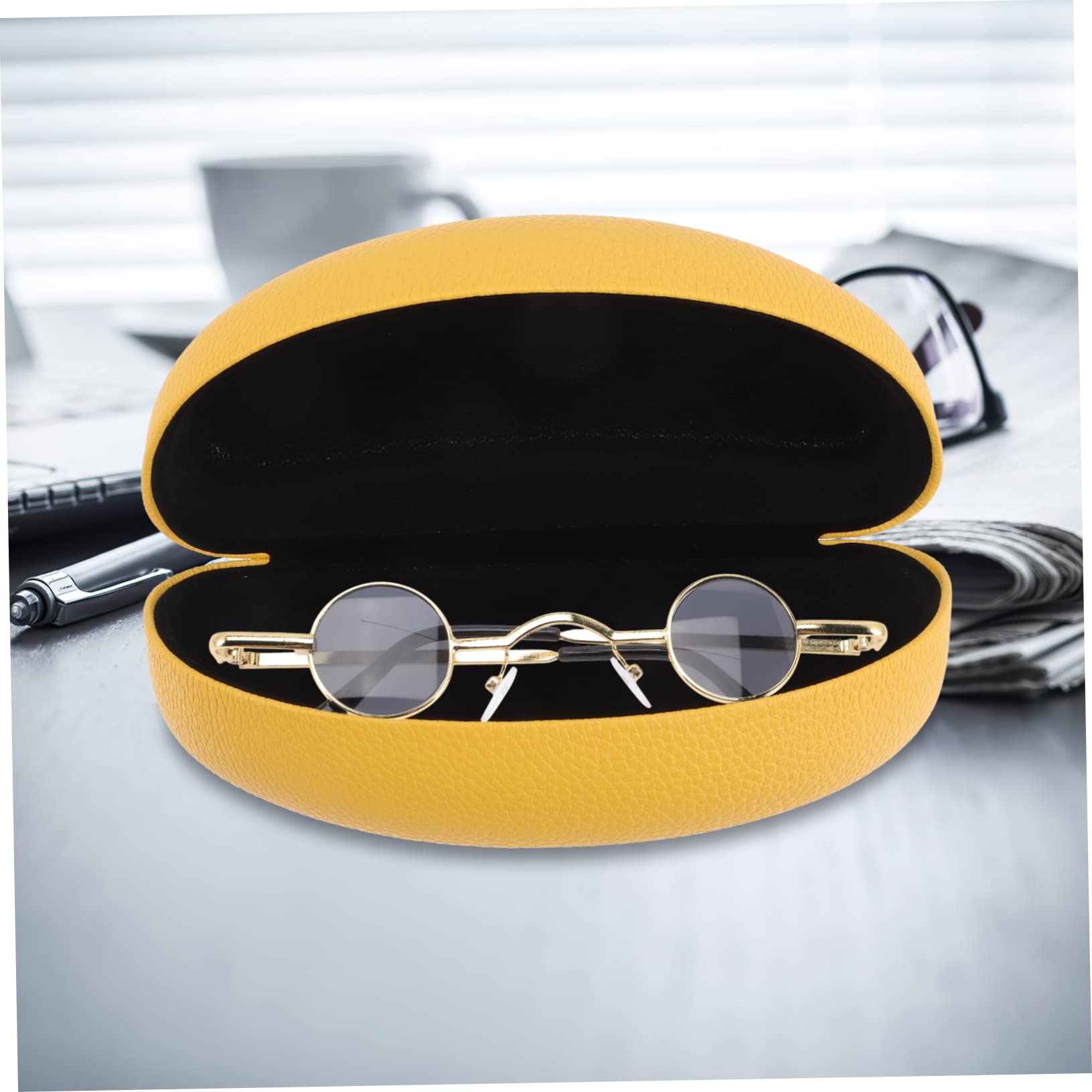 VALICLUD Estuche Para Gafas De Sol Azul Casos Gafas Retro Mostrar Pararse Pesas De Mano Para Mujeres Gafas Ligeras Viajar Titulares Poseedor Múltiple Revestimiento De Pvc