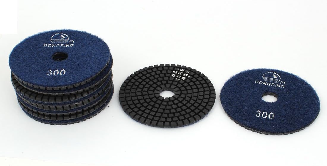 10pcs 300 Abrasive Wheels & Discs Grit 4" Dia Wet Diamond Polishing Pads Navy Blue for Cutoff Wheels Granit-e Marble