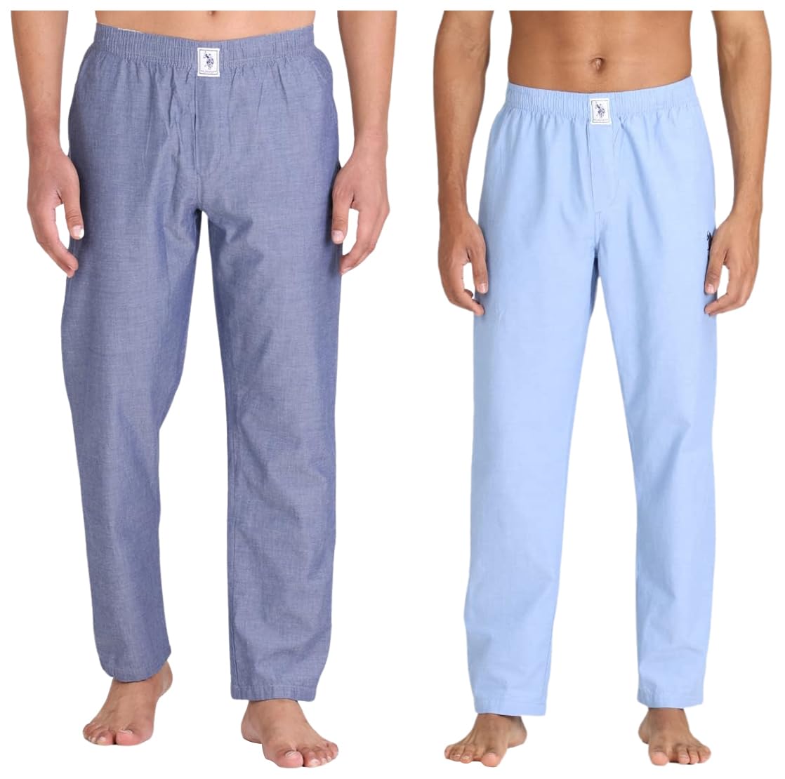 u.s. polo assn. Men Comfort Fit Solid Cotton I658 Lounge Bottom Pants,Navy(Pack Of 2)-picture-43