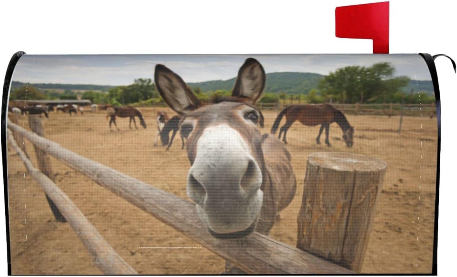 Foruidea Funny Donkey Mailbox Covers Mailbox Wraps