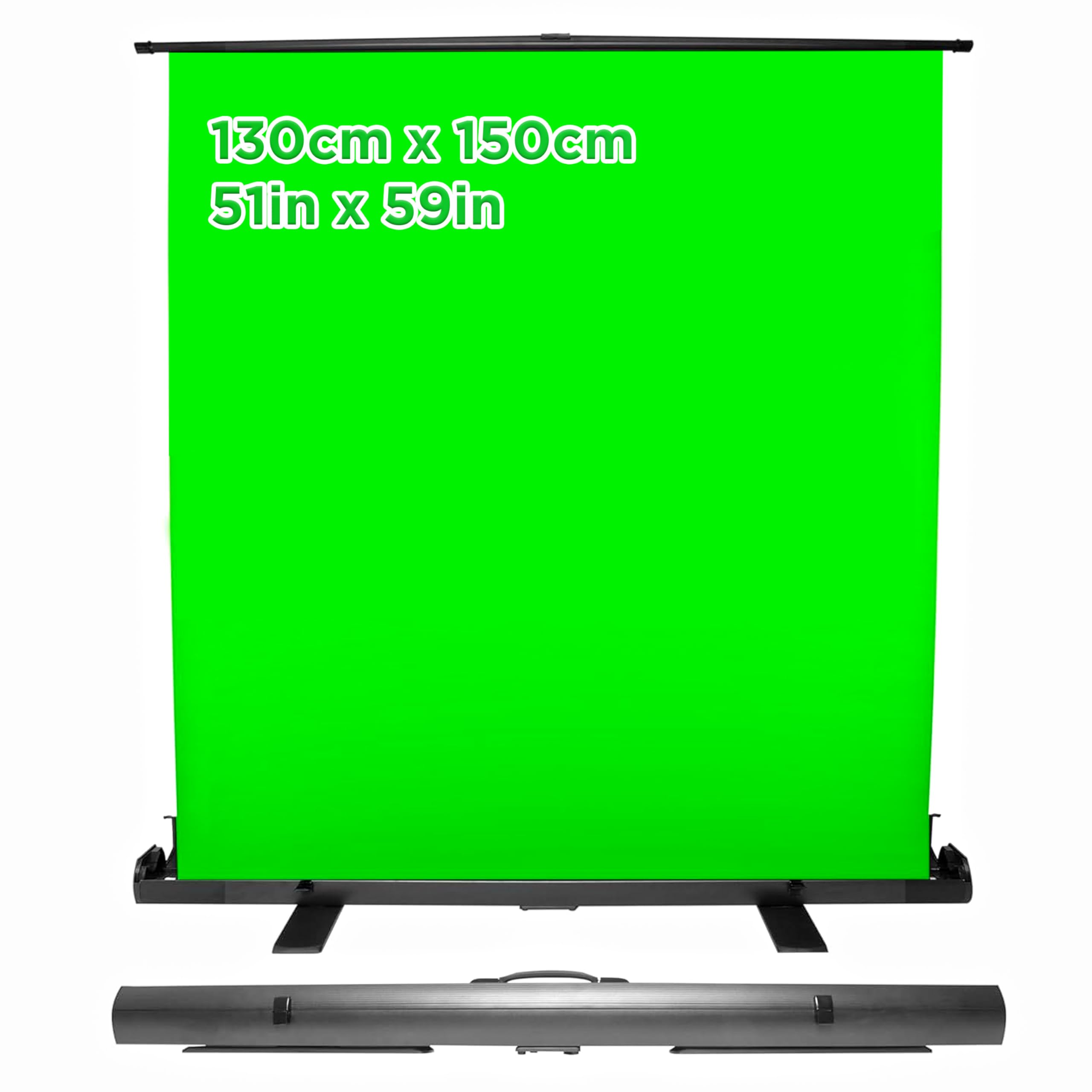Duronic FPS15 GN Fond Vert 150 x 130 cm Décor pour Filmer des vidéos