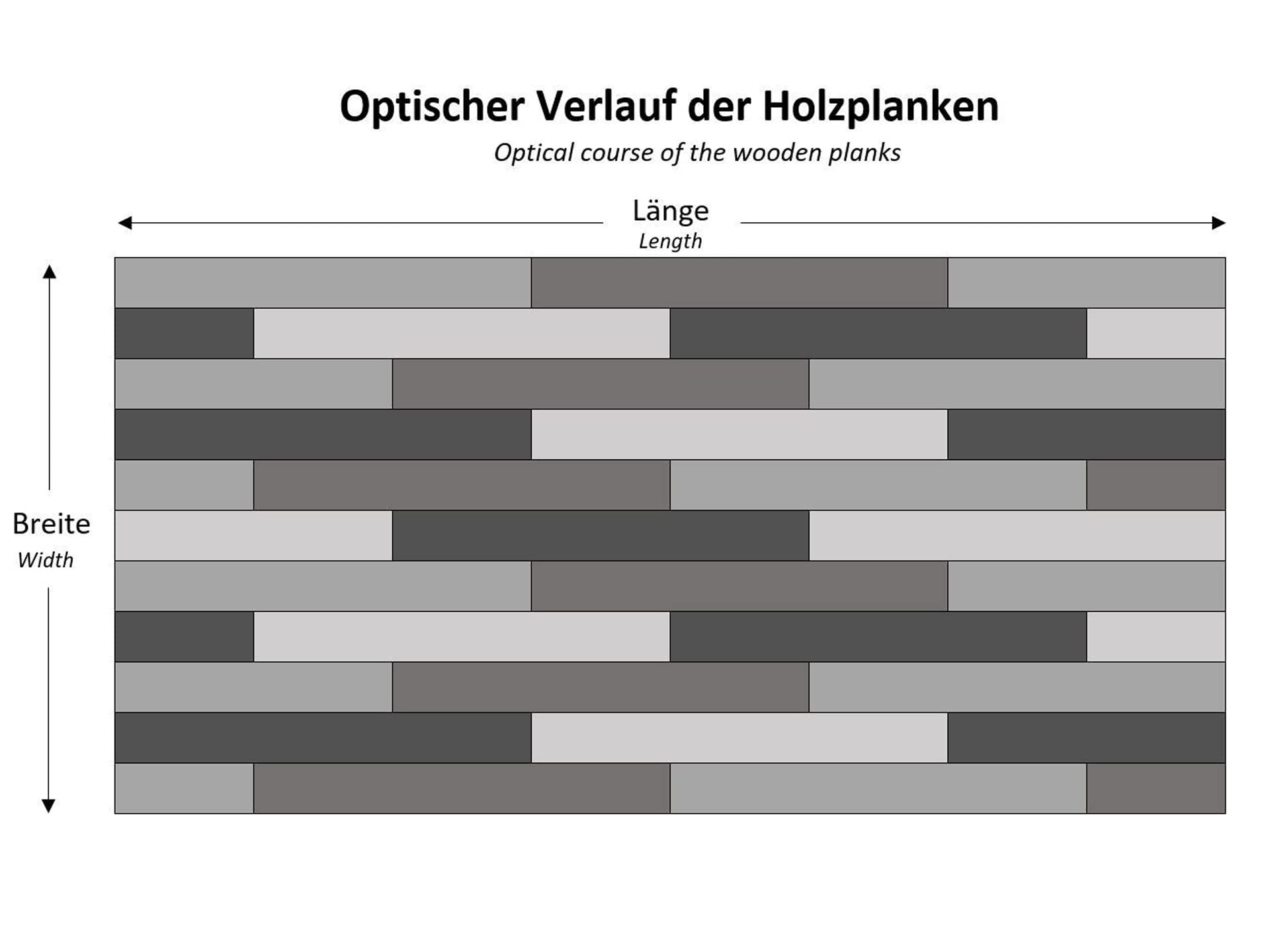 PVC Bodenbelag Vinylboden in grober Landhaus Optik, Zuschnitt (2m breit / 4m lang)
