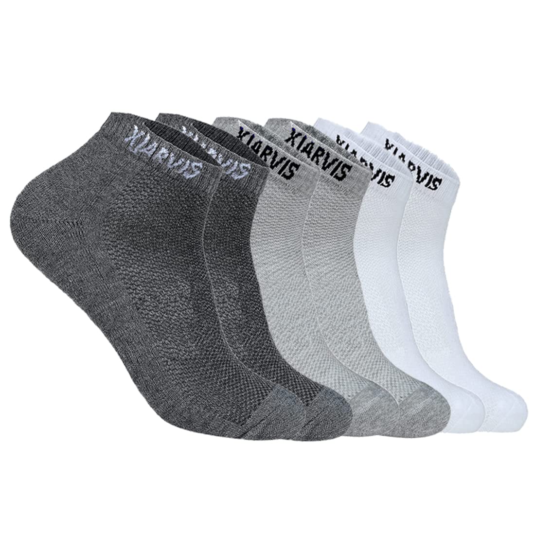 Ankle Length Socks for Men & Women - Moisture-Wicking, Odor-Free, Breathable Cotton, Cushioned Half Terry Combo - Ideal for Sports, Gym & Formal Wear - Multicolor, Free Size