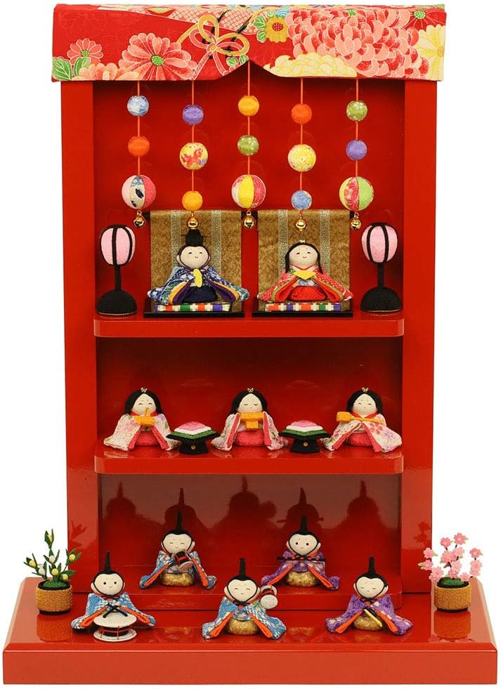 お雛様　猫舎道楽堂本舗 　春福豆雛5段飾り お雛様 猫舎道楽堂本舗 春福豆雛5段飾り 猫舎道楽堂本舗 ねこや 春福豆