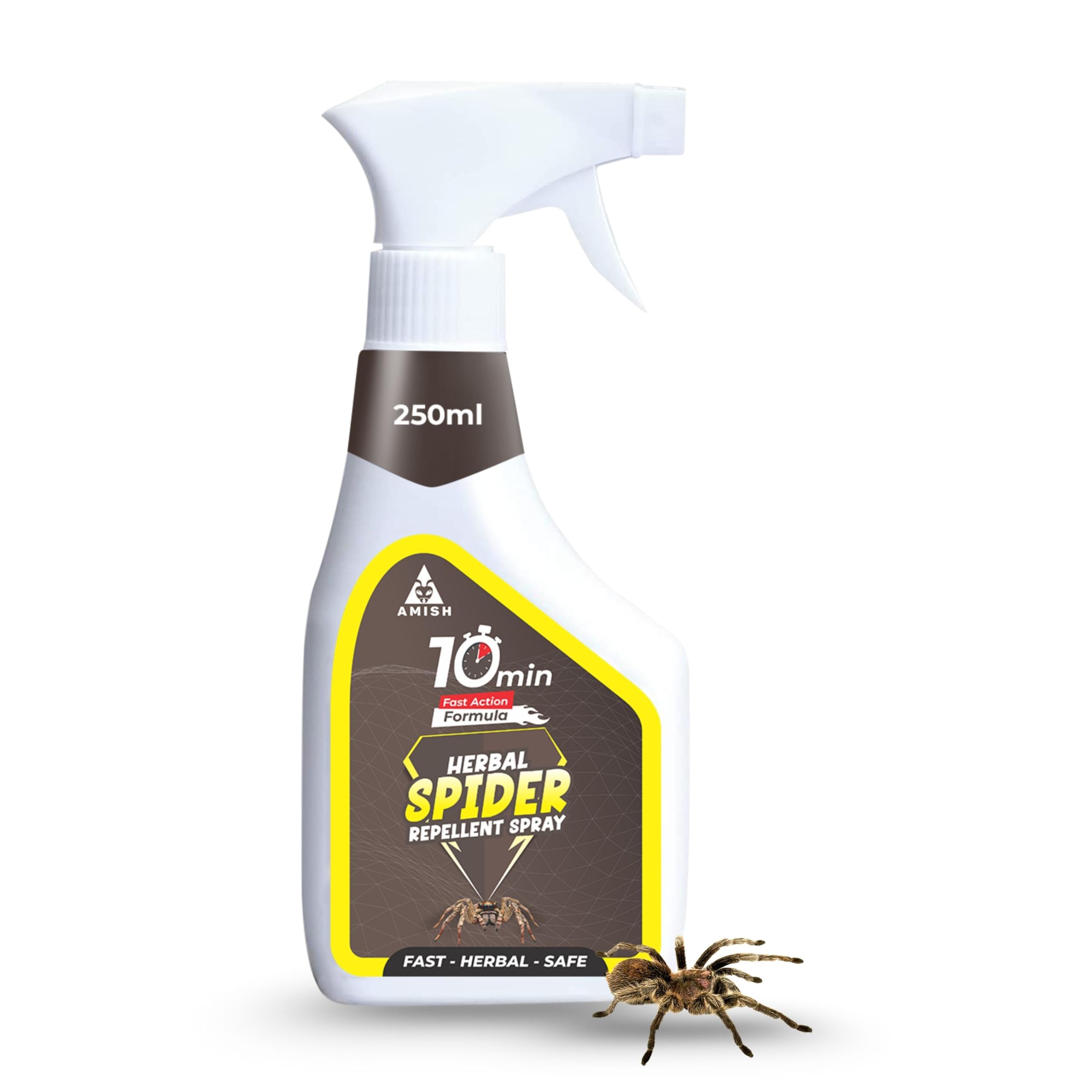 Amish Herbal Spider Spray 250ml Pack Of 1 |10 Minutes Formula |Removes Entire Spider colony|Powerful 100% Organic No Chemical Spider Repellent Spray for Home Office & Garden Long Lasting Protection-image-46
