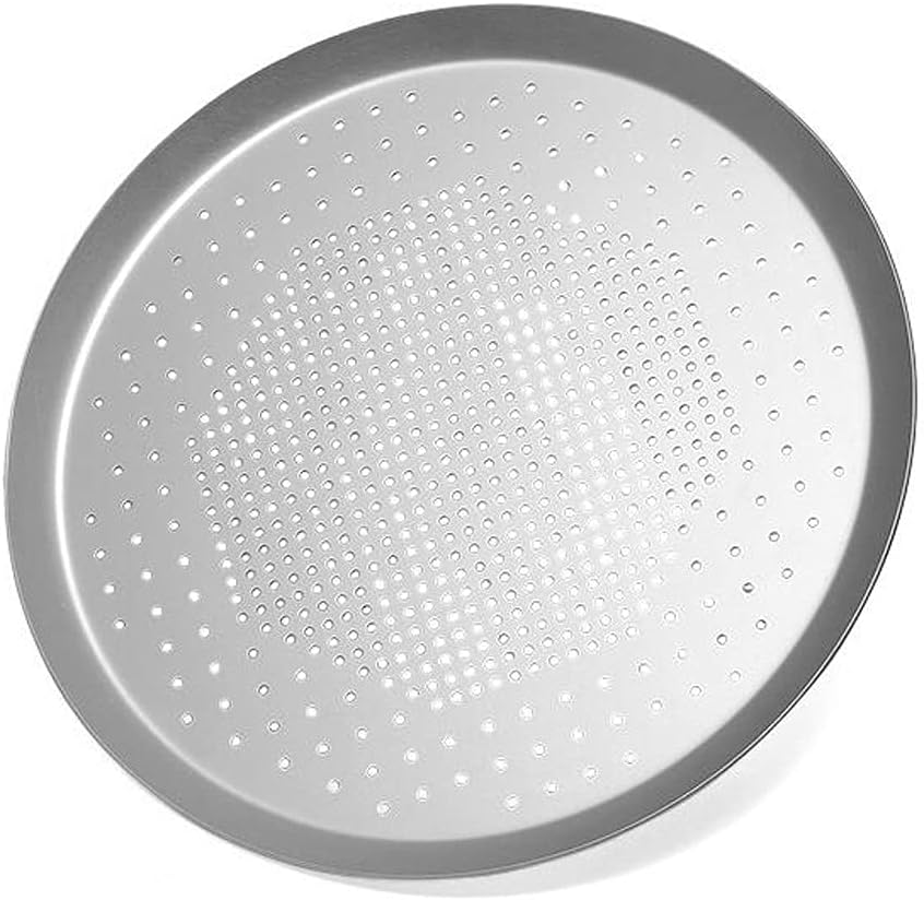 Aluminium Hard Coating Non-Stick Pizza Pan Anodizing Perforated Baking Pans Tool with Holes