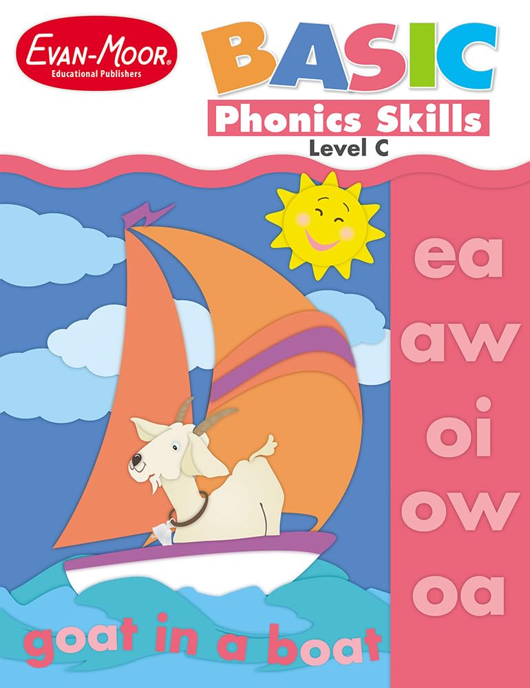 Evan-Moor Basic Phonics Skills for Grades 1-2, Level C, Teacher Reproducible Pages; Teaching Supplemental Workbook Paperback – Teacher's Edition, June 1, 2004