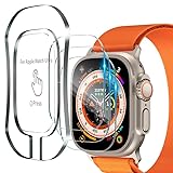 Mizi Lot de 3 films de protection d'écran en verre trempé compatible avec Apple Watch Ultra 3 (2025)/Ultra 2/Ultra 49 mm, avec cadre d'installation automatique, HD Clear, anti-rayures, sans bulles Mizi Lot de 3 films de protection d'écran en verre trempé compatible avec Apple Watch Ultra 3 (2025)/Ultra 2/Ultra 49 mm, avec cadre d'installation automatique, HD Clear, anti-rayures, sans bulles