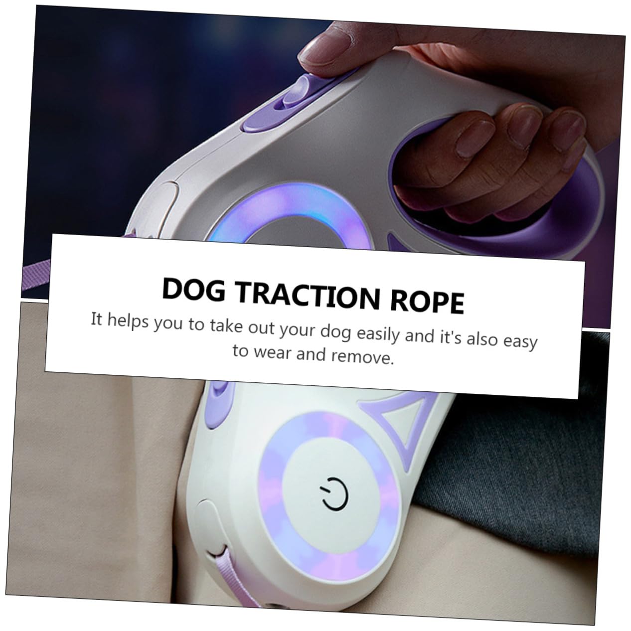 Angoily Correa Retráctil Automática para Perros Al Aire Correa Extensible Resistente para Mascotas para Pasear Perros Parques