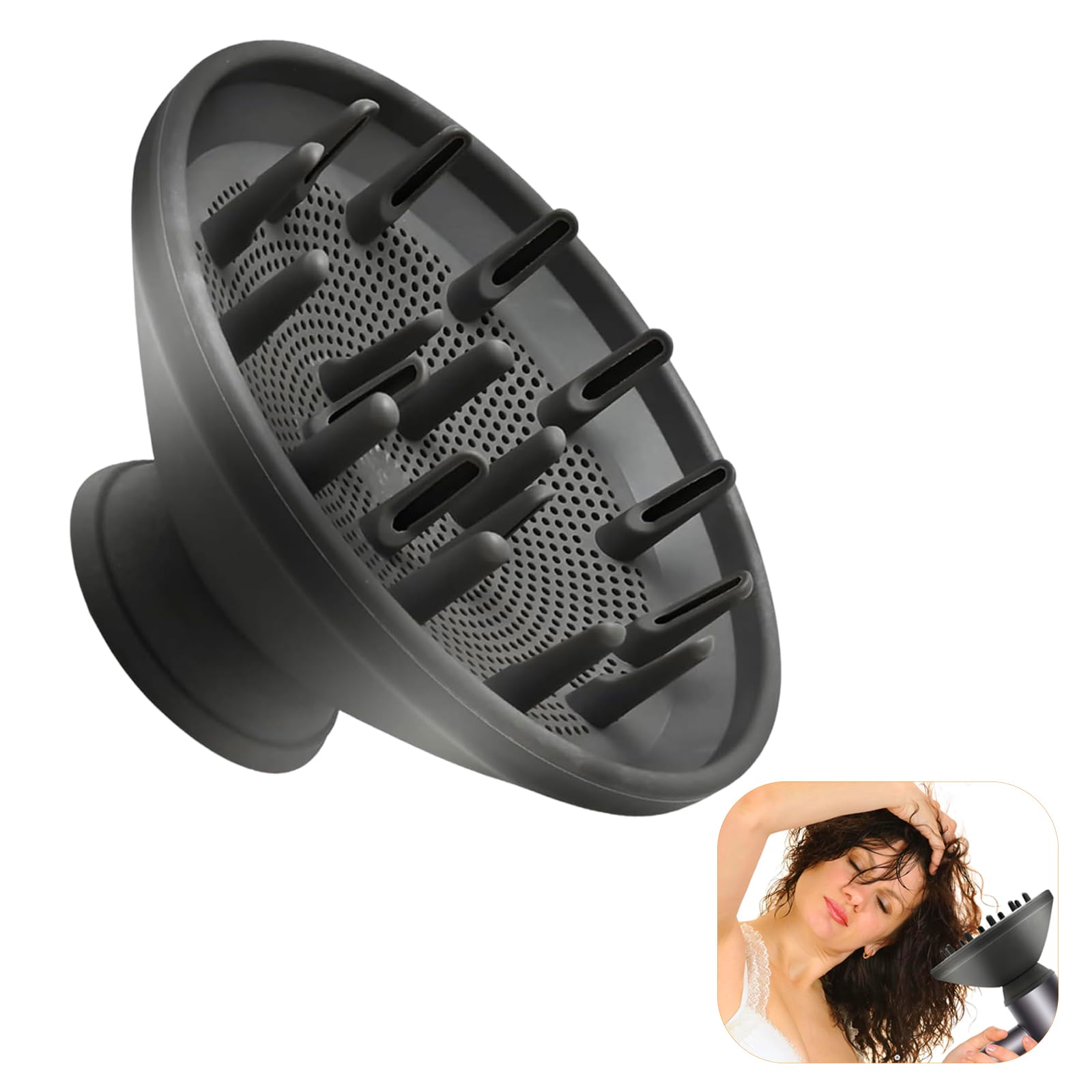 Upgraded Diffuser Nozzle for Dyson Supersonic Hair Dryer HD01 HD02 HD03 HD04 HD08 HD15, Hair Diffuser Attachment