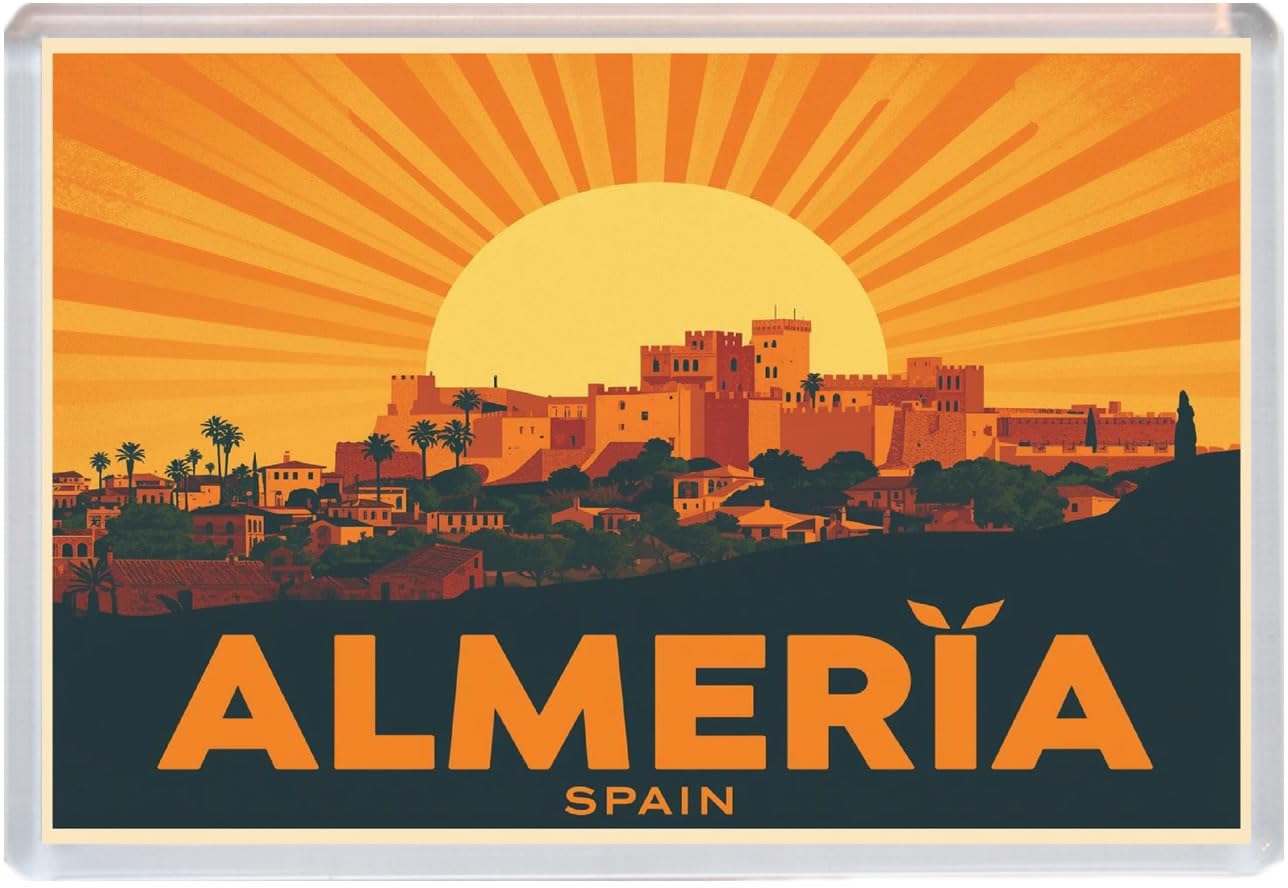 Almeria - Spain - Jumbo Artistic Fridge Magnet 96 x 67mm BBSFHM3001