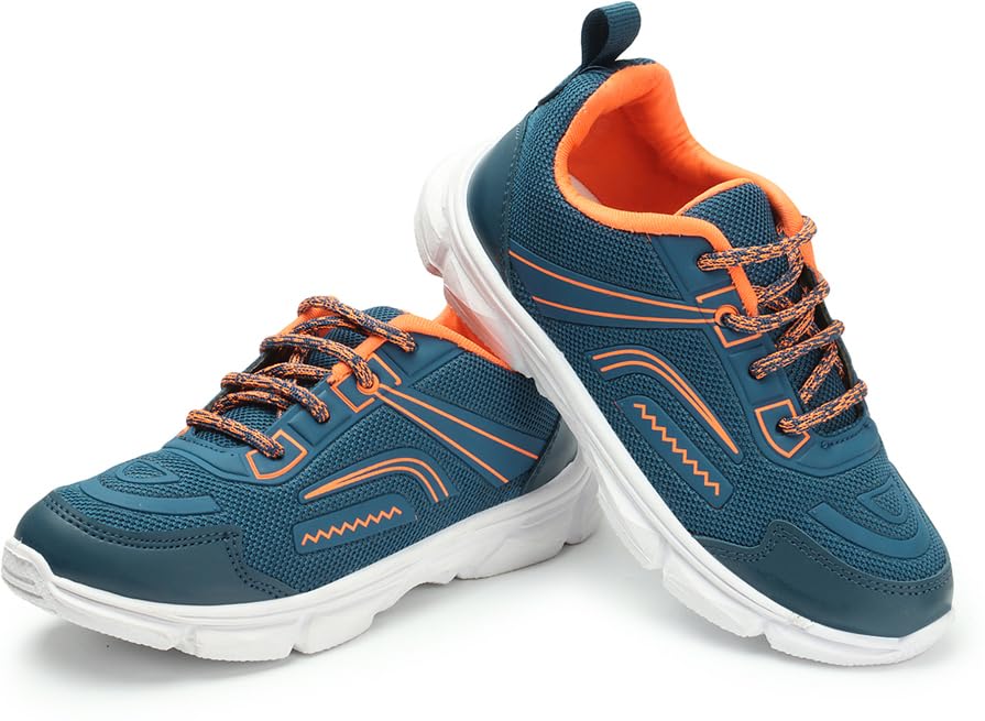 SPRENGE Wings Kids Lace Sneakers Shoes for Boys & Girls (T.Blue Orange) (Pack of 1) (B0CWRBYDYW) Amazon Price History, Amazon Price Tracker