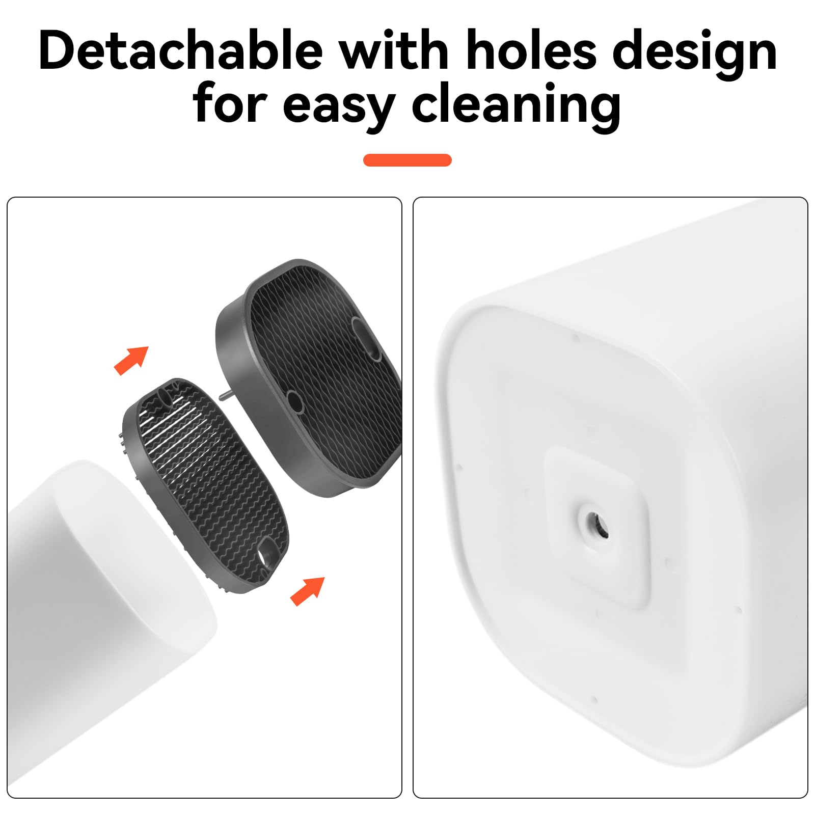 Coltelli da Cucina, Porta Coltelli Senza Coltello con Design di Drenaggio, Ceppo Portacoltelli Bianco con Lamelle Flessibili, Universale Moderno Portacoltelli per Tutti da Cucina