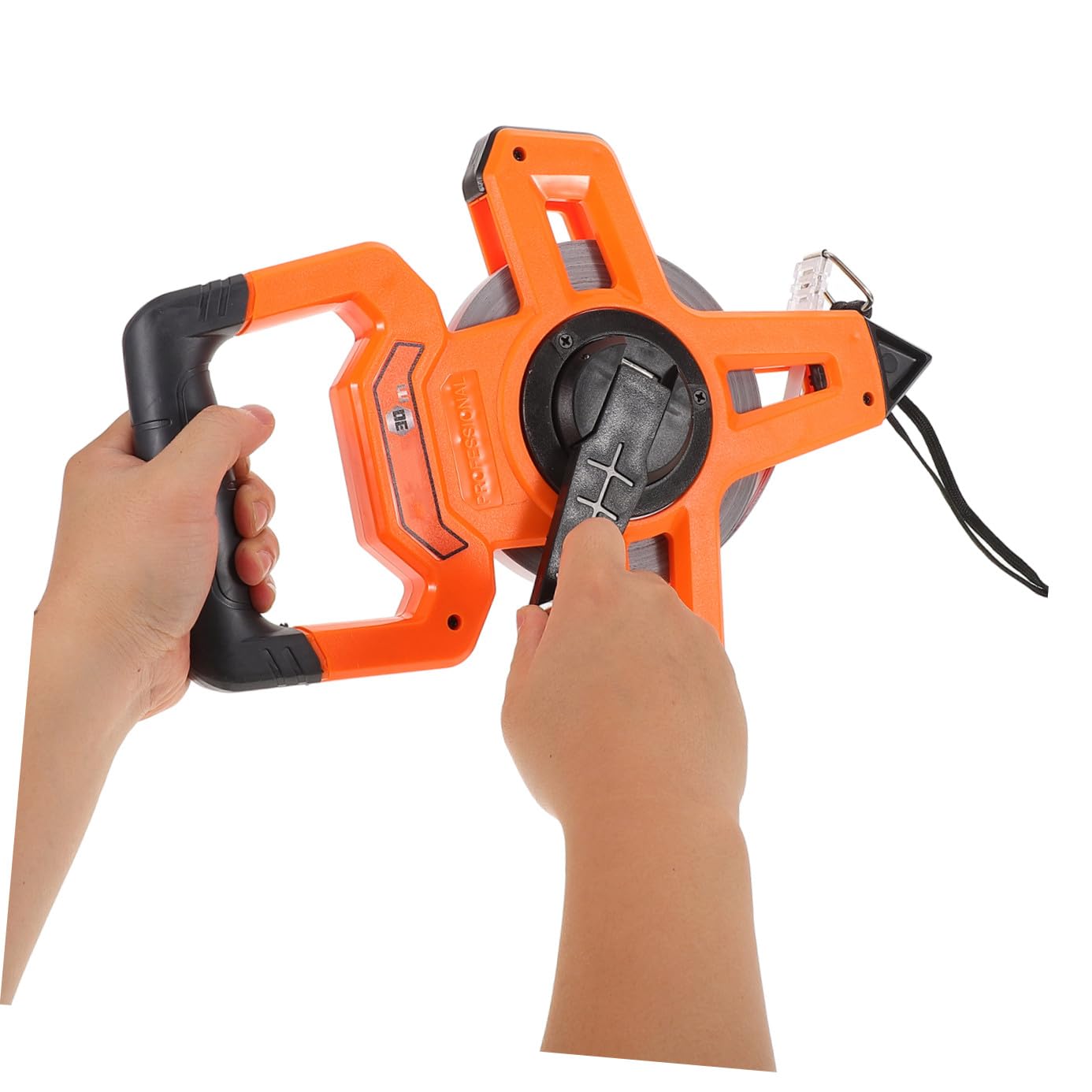 DOITOOL Cinta Métrica de Ingeniería de Plástico y Nylon, 0-50m, Diseño Compacto y Portátil, para Mediciones Profesionales y Bricolaje