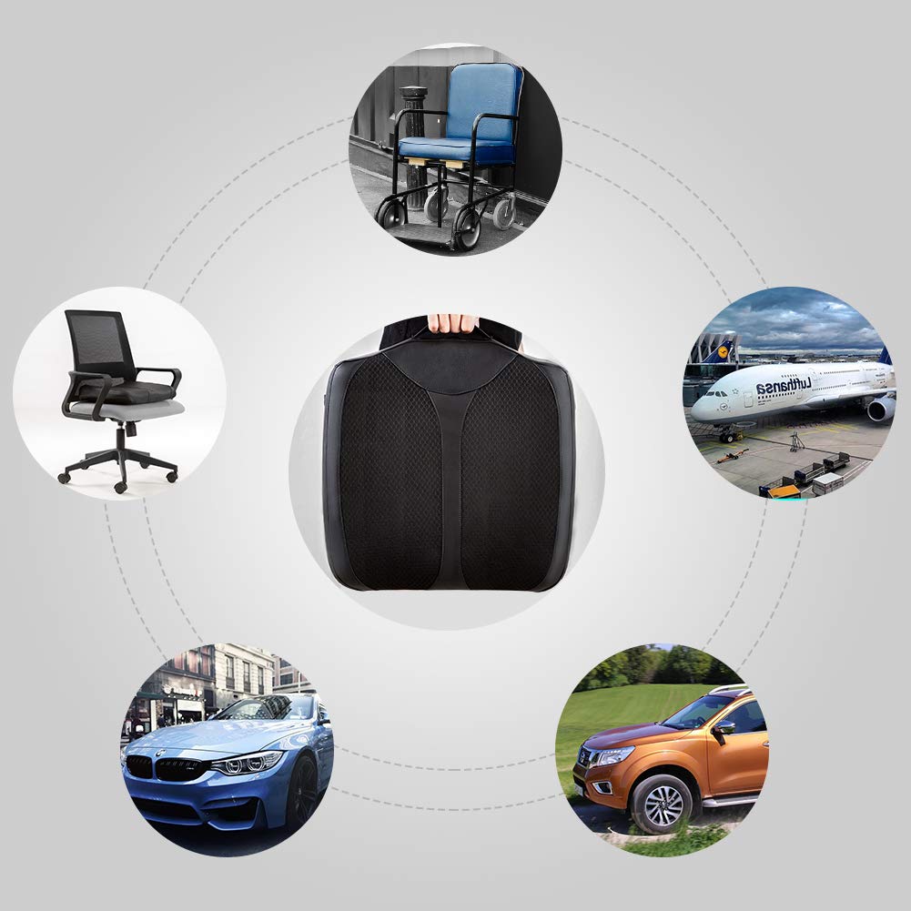 QYILAY Car Memory Foam Heightening Front Seat Cushion for Short People