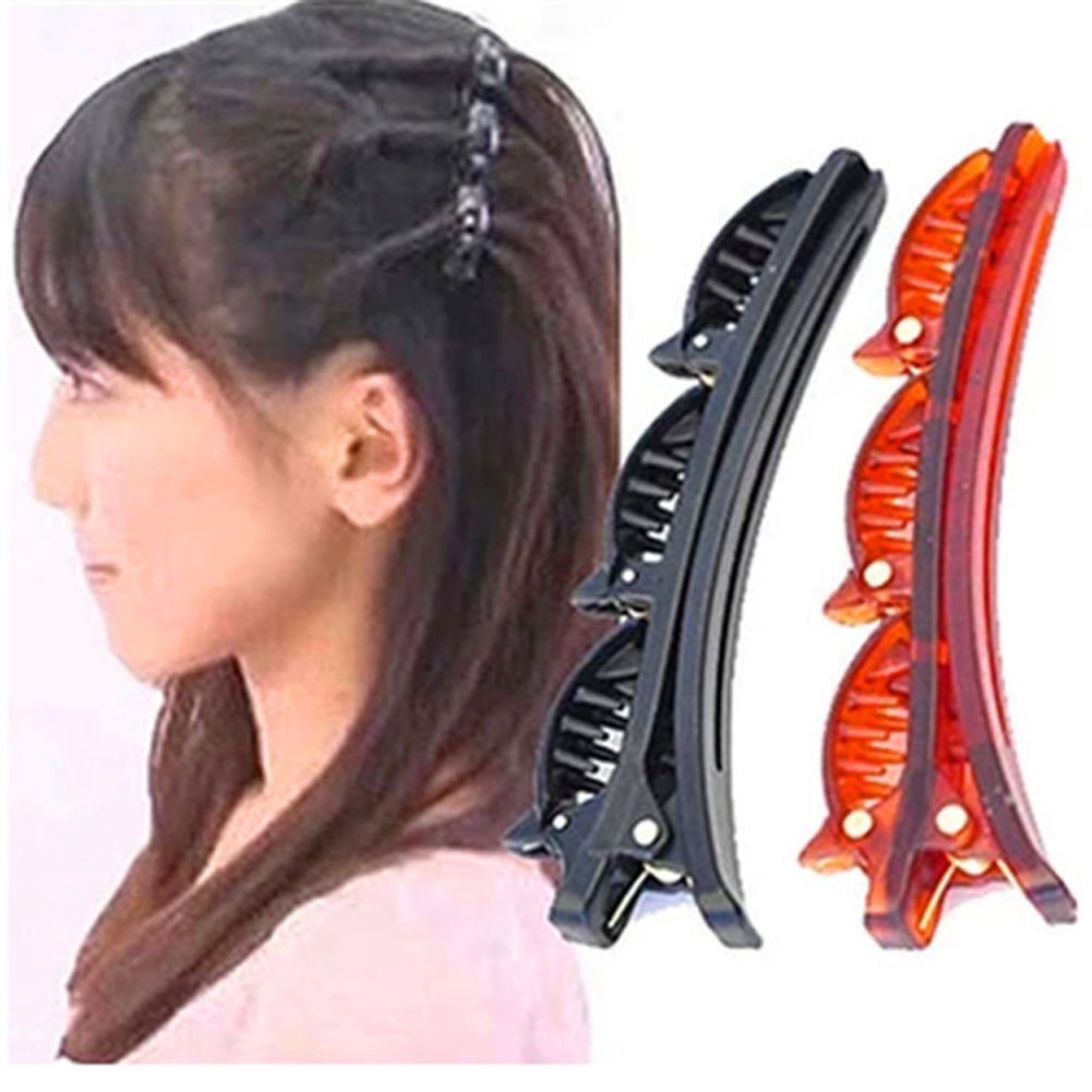 Suoirblss 2 PCS French Braider Hair Tool Fashion Double Layer Band Twist Plait Clip Front Hair Clips Hairpin Headband Beauty Tool Hair Accessory