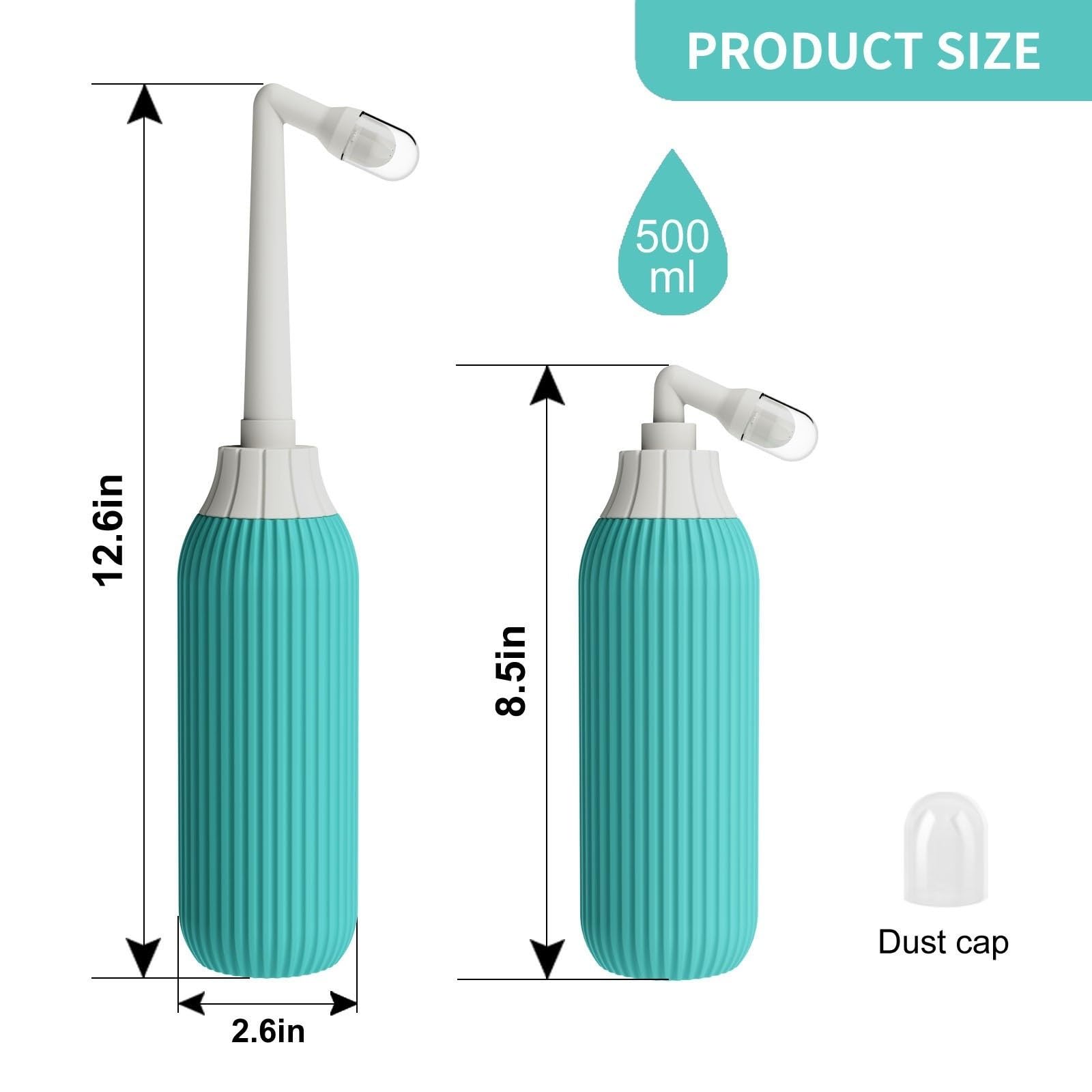 Peri Bottle Postpartum and Perineal Care 500ML Sprayer Personal Cleaner Hand Held Seat Toilet Bidet Tackle Hygiene Washing Travel Portable Bottle Elder/Woman Bidets