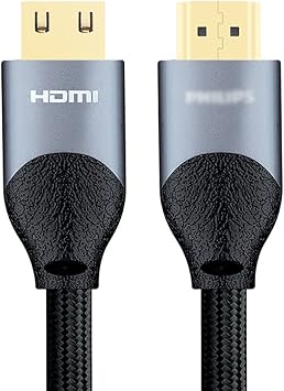 Hdmi DisplayPort 2.0 HDMI Cord High Speed 18Gbps Gold Plated Nylon Braid Cord for UHD TV PS3/4 Blu-ray Projector Monitor Computer Cables Size 5m 1.5m