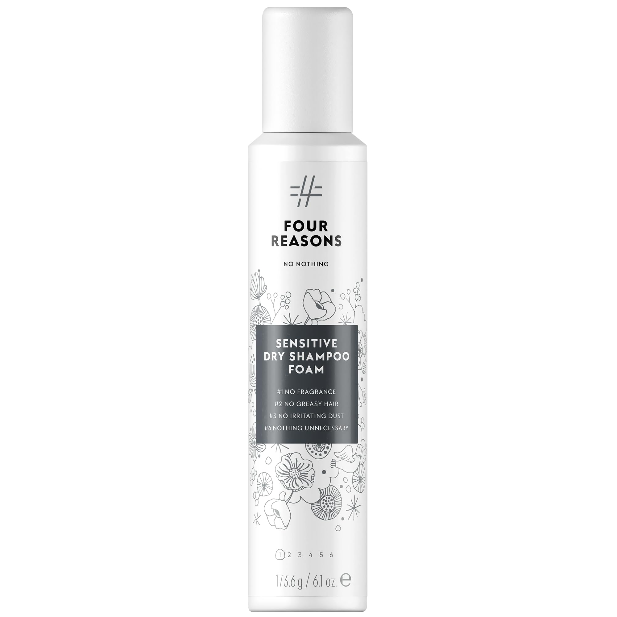Shampooing sec en mousse sans silicone formule naturelle invisible haute performance
