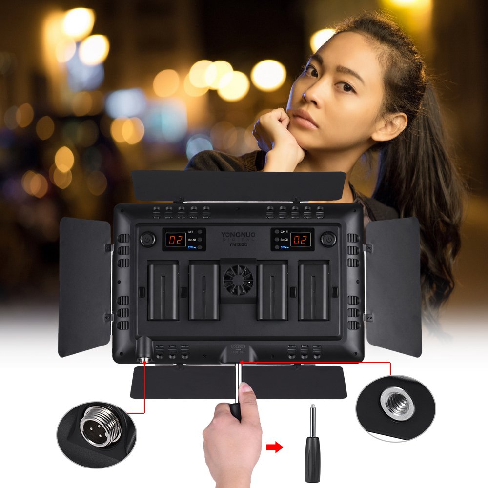 Amazon | YONGNUO YN1200 Pro LEDビデオライト 5500K 写真 ビデオ 録画
