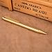 EKLOEN Solid Brass EDC Pocket Pen Portable Delicate Signature Pen Ballpoint Pen with Clip