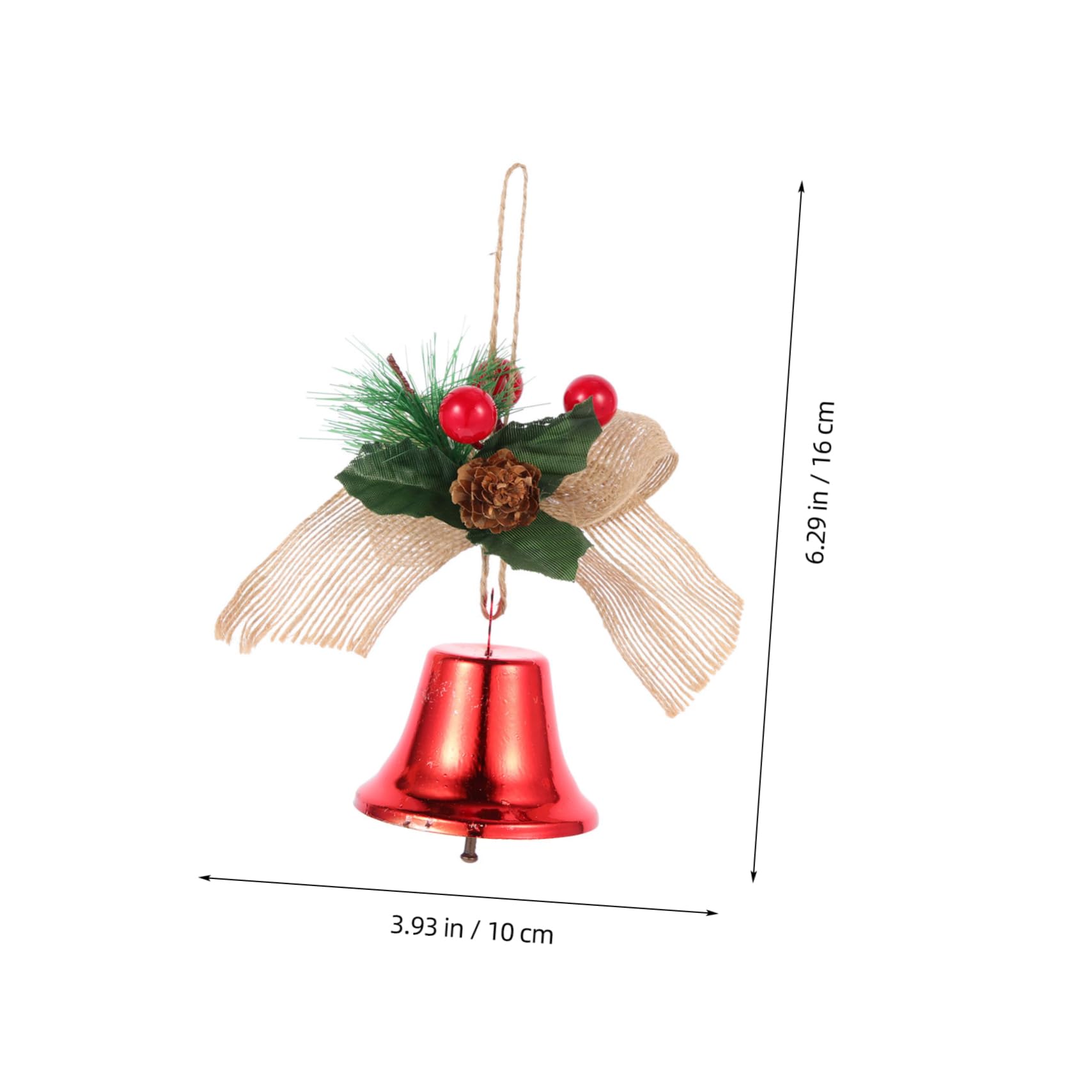 Cabilock 3 Set Campane Di Natale Festone Decorazioni Pendenti Natalizi Ciondolo Natalizio Decorazione Natale Ciondoli Natalizi Appesi Ornamenti in Stile Natalizio Metallo 2 Pezzi * 3