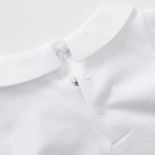 Miniatura 4 de pureborn Mameluco para bebé, paquete de 2 unidades, unisex, de algodón suave, de una pieza, para niños y niñas de 0 a 24 meses