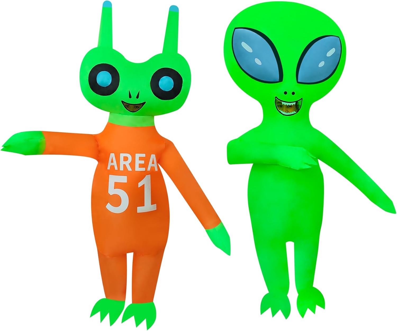 2 Packs Alien Inflatable Costume Halloween Inflatable ET Blow-up Costume Outfit for Adult/Halloween/Canival/Birthday - Image 3