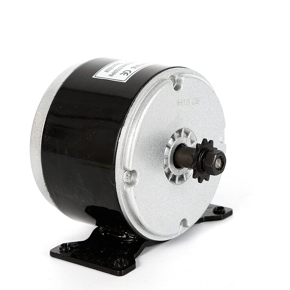 Elektryczny silnik szczotkowy, szczotkowany silnik o dużej prędkości, odwracalny, do rowerów elektrycznych, skuterów, e-skuterów, gokartów, 250 W, 24 V DC