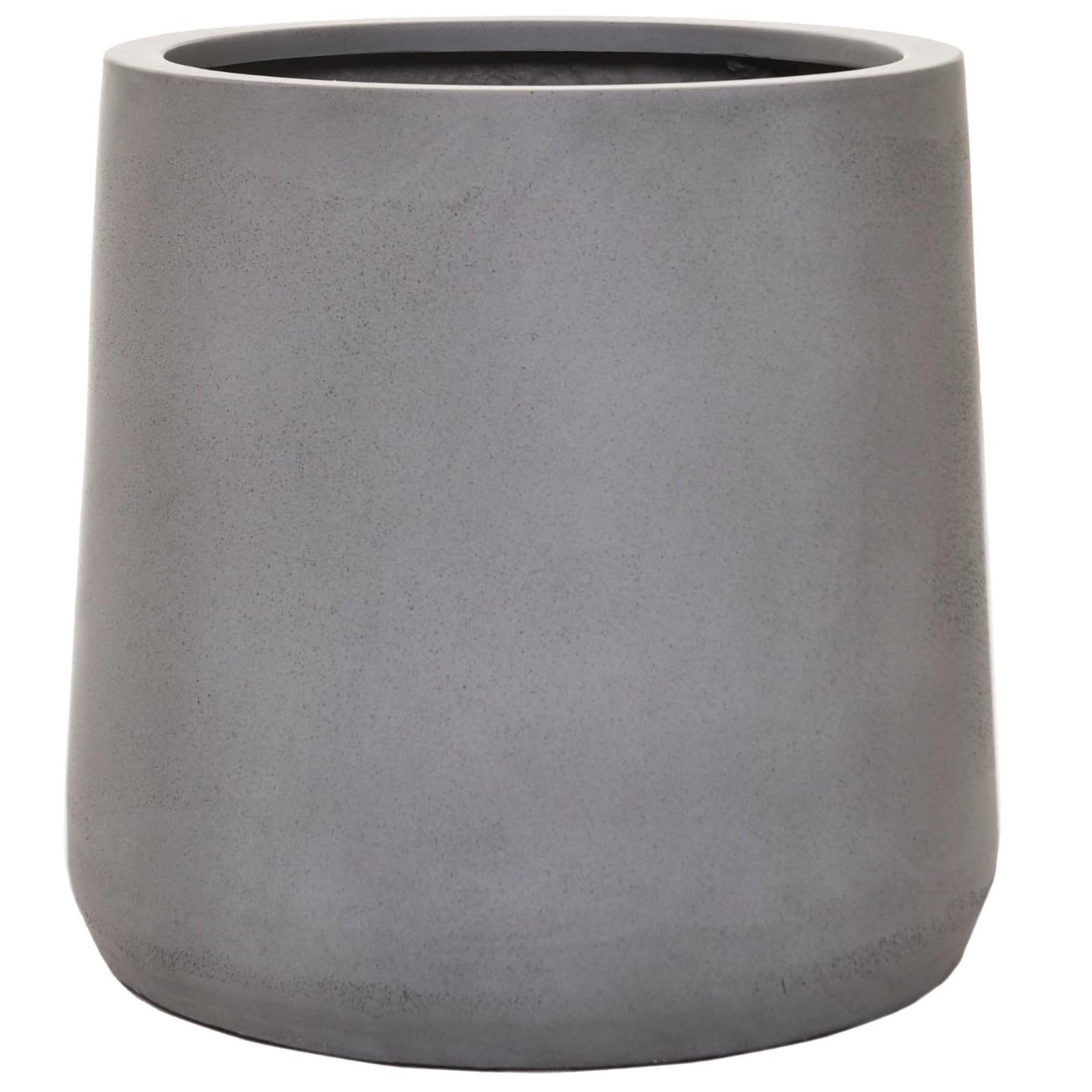 VIVANNO Pflanzkübel Blumentopf in Beton-Optik Fiberglas, 40x38 cm, Wetterfest und Frostsicher, Für Innen- und Außenbereiche