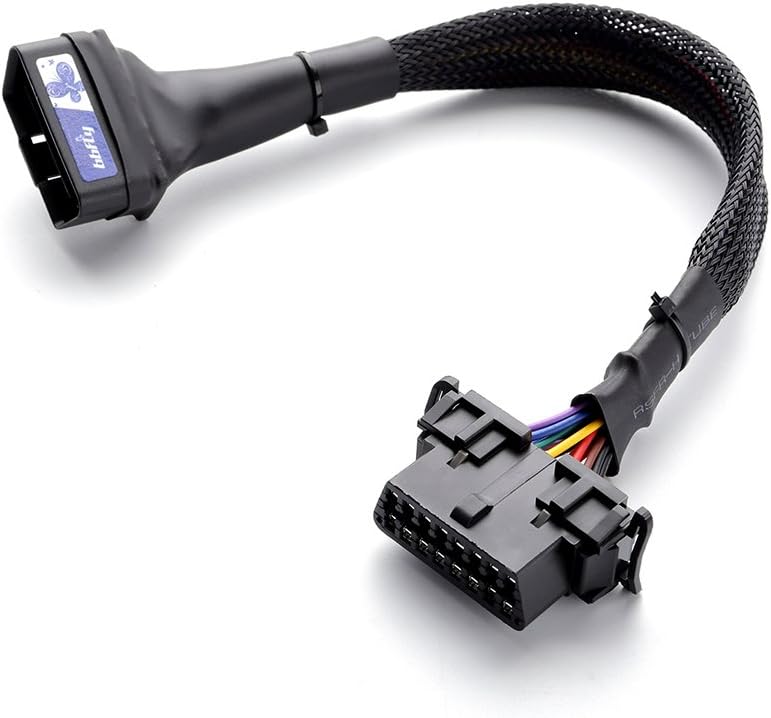 bbfly-A15 OBD II OBD2 Splitter Extension 16 Pin Extension Cable Adapter (30CM/1FT)