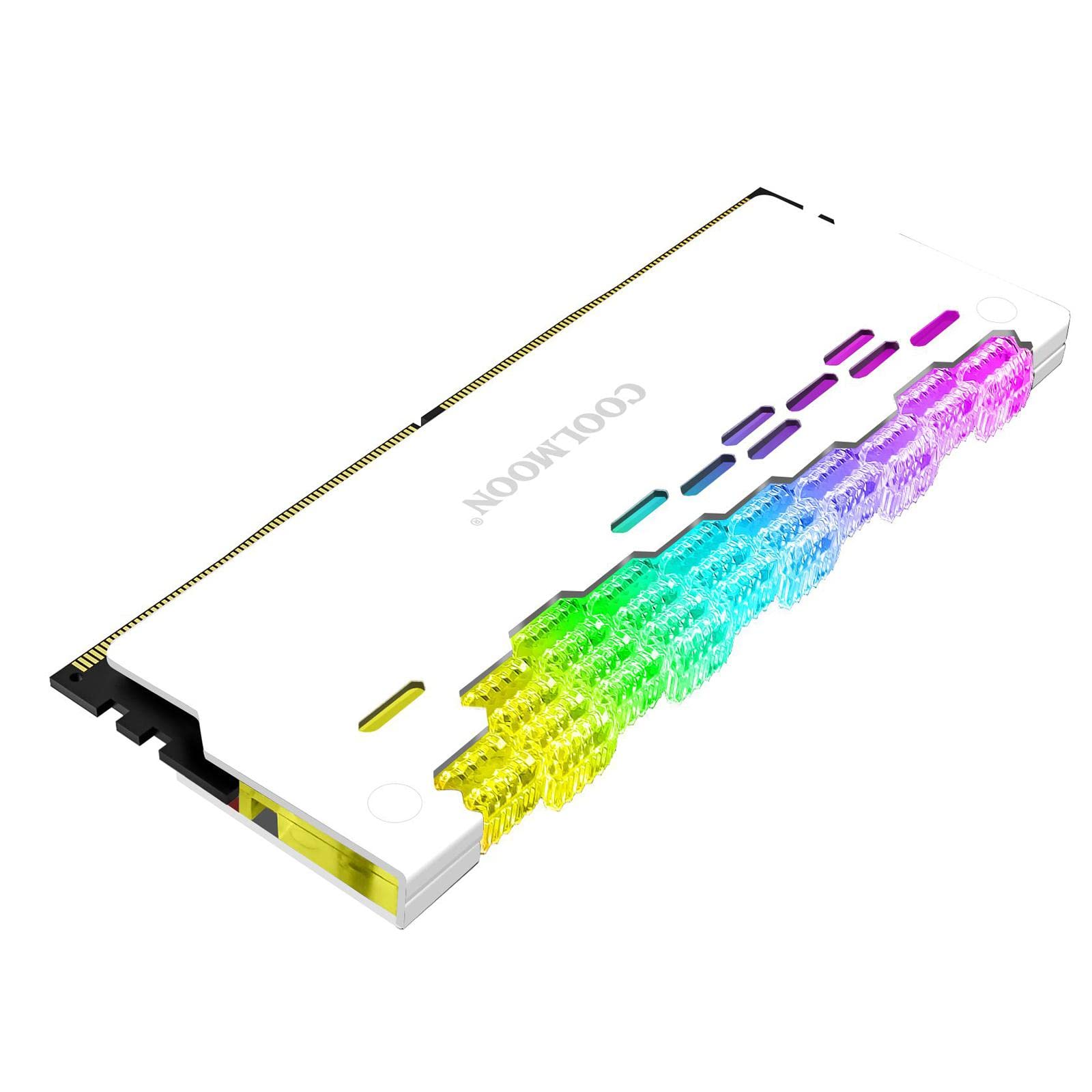 MERISHOPP Heatsink Radiator ARGB Shell Heat Sink Spreader RAM Memory for DIY White | Computers/Tablets & Networking | Computer Components & Parts | Memory (RAM)-image-36