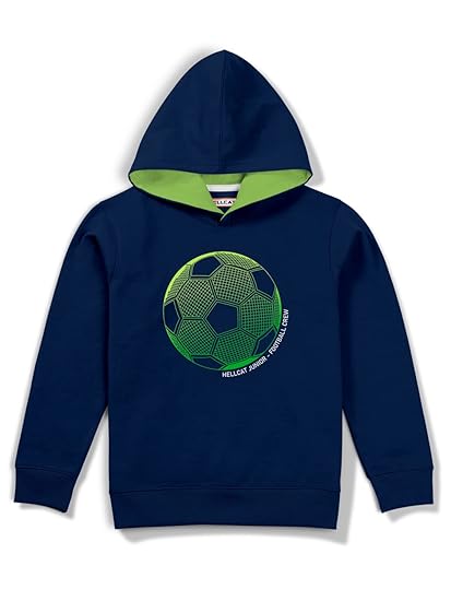 Boy's Cotton Regular Fit Ful Sleeve Hooded Sweatshirt with Rib