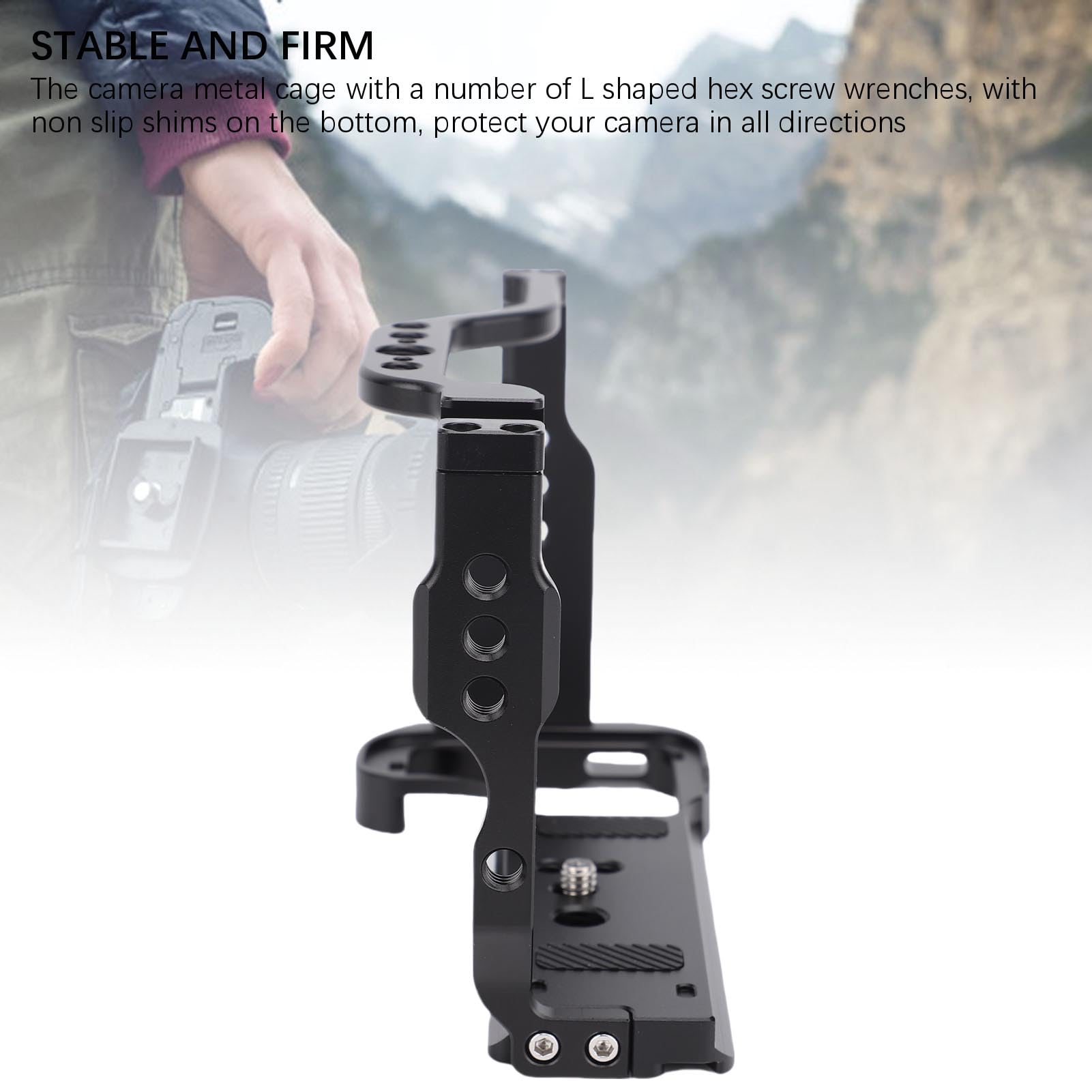 Zunate Camera Cage Rig Telaio Stabilizzante in Lega di Alluminio
