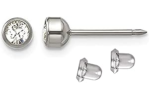 4mm Hypoallergenic Titanium Piercing Earrings for Sensitive Ears
